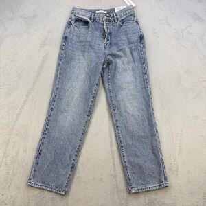 PacSun High Rise Straight Jeans Womens 26 Blue Denim Medium Wash Skater 90s